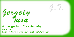 gergely tusa business card